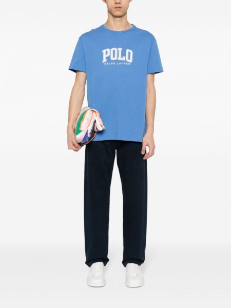 Medvilninis medvilninis siuvinėtas polo marškinėliai Polo Ralph Lauren