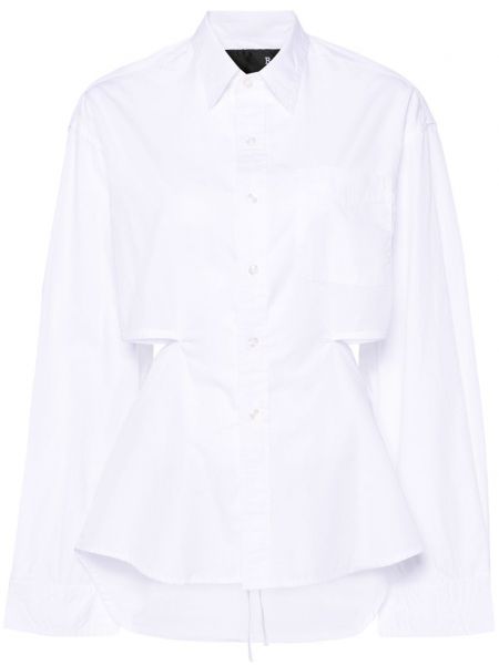 Βαμβακερό πουκάμισο R13 λευκό