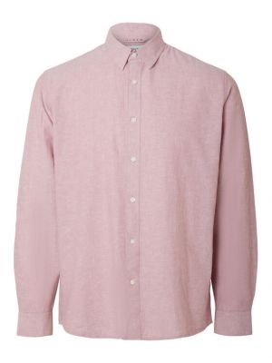Košulja Selected Homme ružičasta