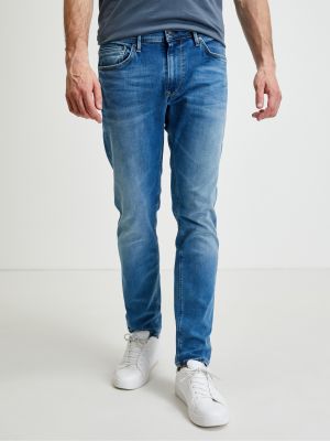 Skinny fit džinsai slim fit Pepe Jeans mėlyna