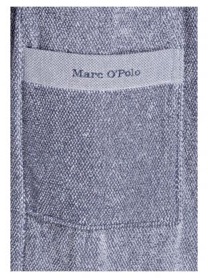 Szlafrok z kapturem w kolorze melanż Marc O'polo szary