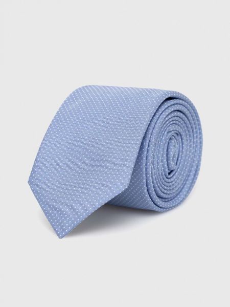 Jedwabny krawat Hugo niebieski