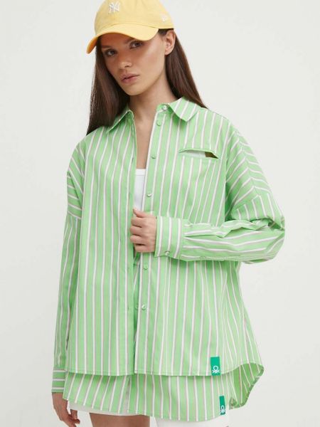 Koszula relaxed fit United Colors Of Benetton zielona