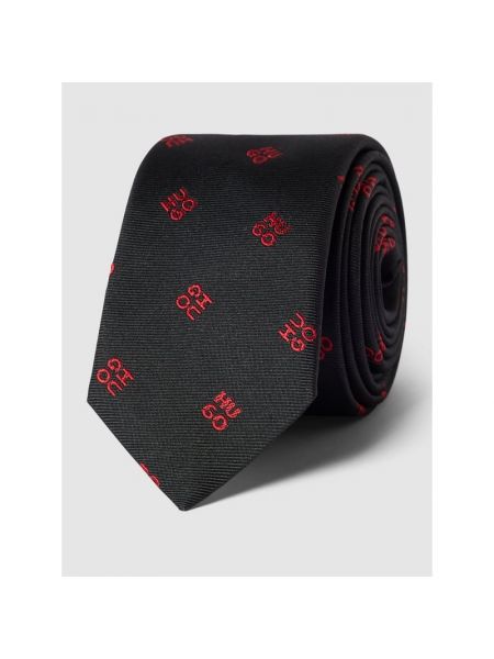 Krawat z logo na całej powierzchni model ‘Tie’ Hugo
