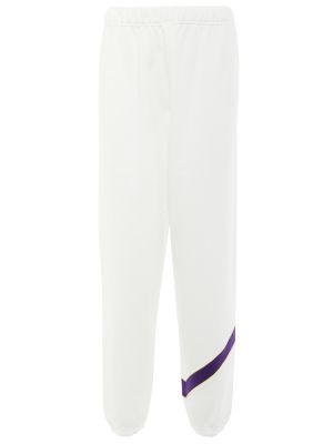 Pantaloni tuta di cotone Tory Sport bianco