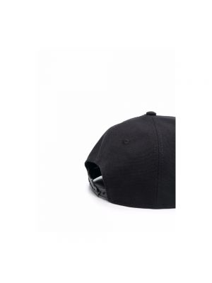 Gorra de algodón Moschino negro