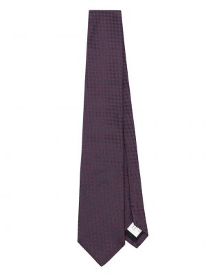Cravate à motif géométrique en jacquard Lardini