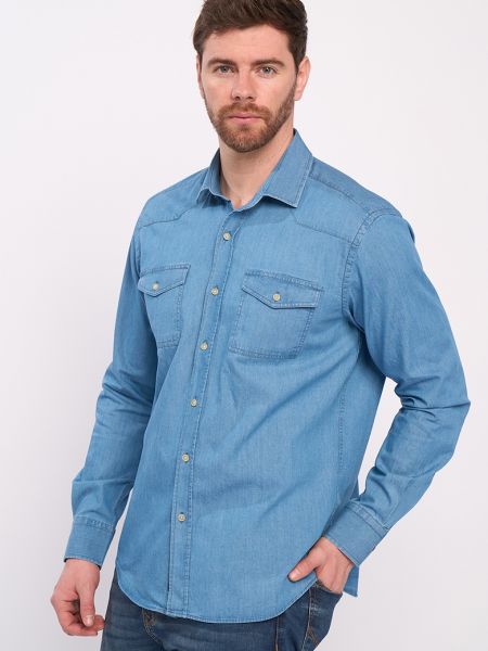 Рубашка с карманами Lee Cooper синяя