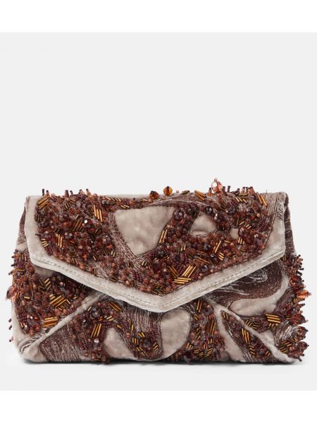 Sametti kangaskassi Dries Van Noten beige