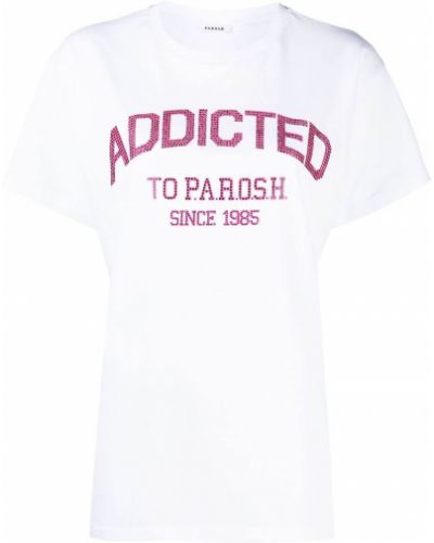 Тениска с кристали P.a.r.o.s.h.