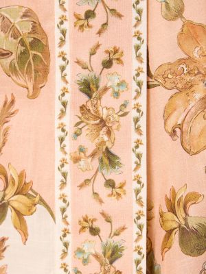 Bavlněné midi šaty Zimmermann růžové