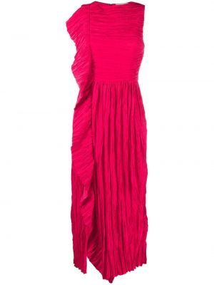 Saténové šaty Ulla Johnson ružová