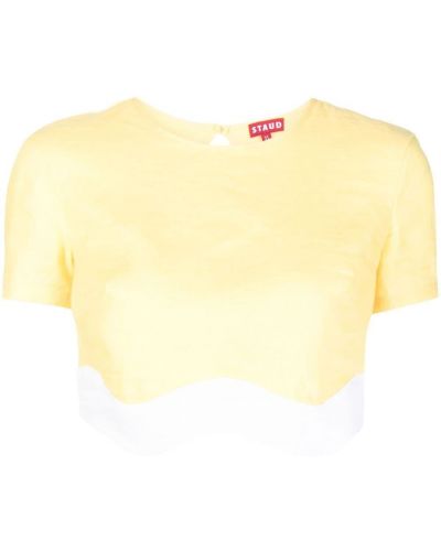 Тениска Staud жълто