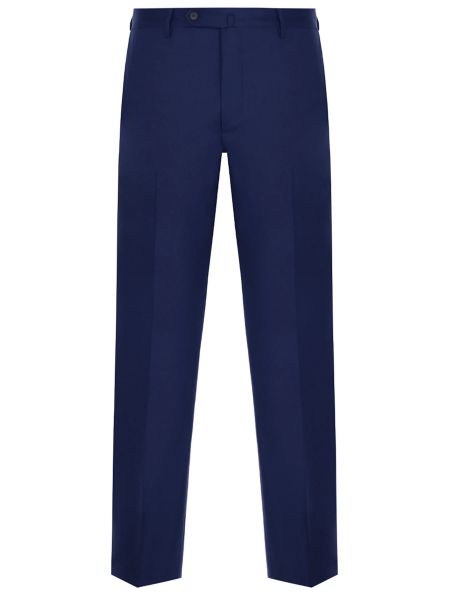 Шерстяные классические брюки Castangia синие