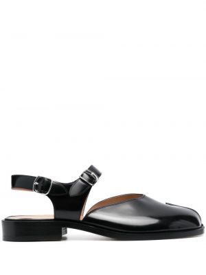 Sandały skórzane Maison Margiela czarne