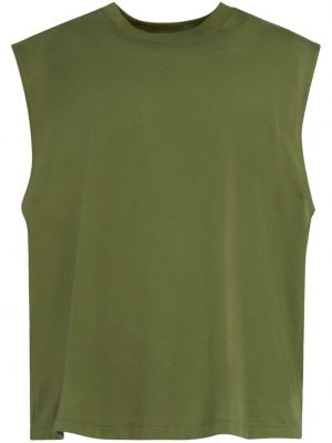 Raštuota medvilninė marškiniai Marni žalia