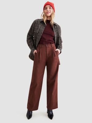 Pantalones chinos de cintura alta Dockers marrón