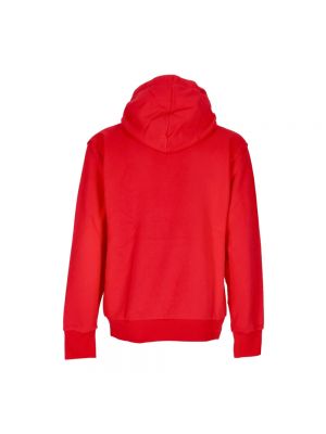 Bluza z kapturem polarowa Nike czerwona