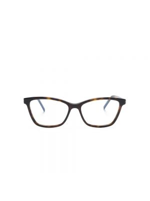 Okulary korekcyjne Saint Laurent brązowe