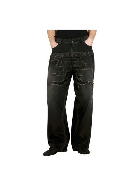 Distressed bootcut jeans Y/project schwarz