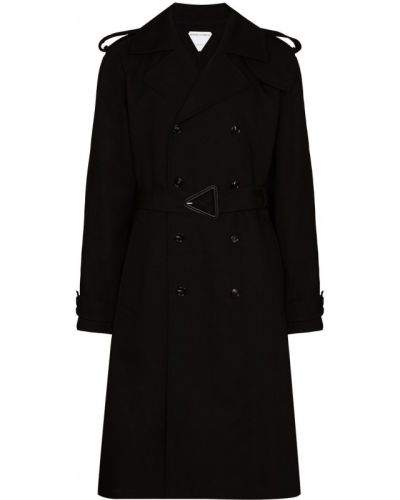 Abrigo manga larga Bottega Veneta negro