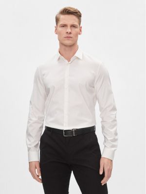Marškiniai slim fit Calvin Klein balta