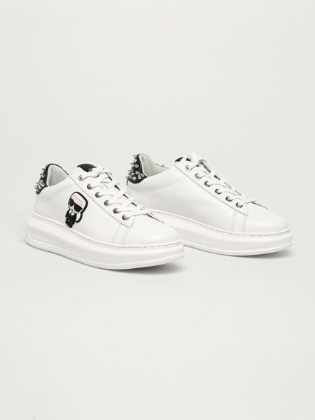 Кожаные ботинки Karl Lagerfeld белые