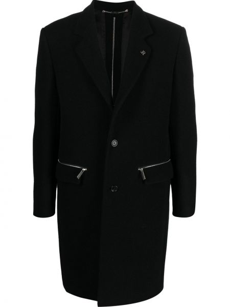 Vlněný kabát John Richmond černý