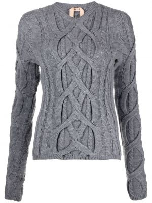 Вълнен пуловер N°21 сиво