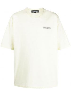 Kokvilnas t-krekls ar apdruku Les Benjamins dzeltens