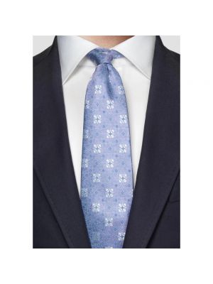 Krawat Eton niebieski