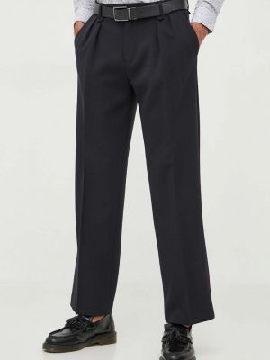 Jednobarevné kalhoty United Colors Of Benetton černé
