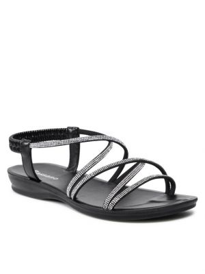 Černé sandály Bassano