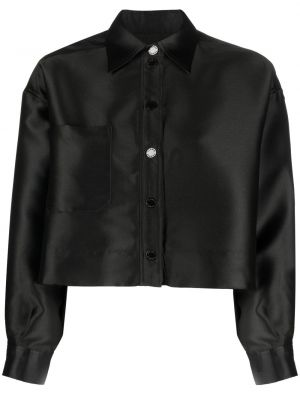 Сатенена риза Sandro черно