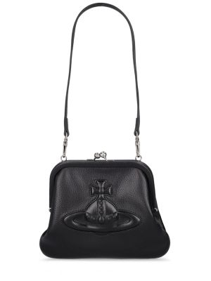 Kožna clutch torbica od umjetne kože Vivienne Westwood crna