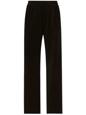 Pantalon en velours Dolce & Gabbana noir