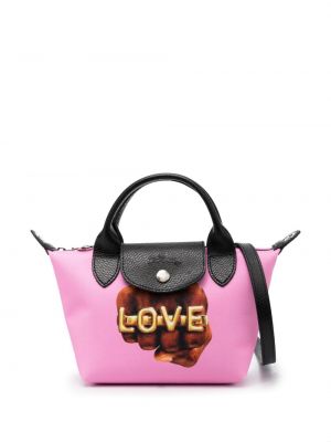 Shopper soma Longchamp rozā