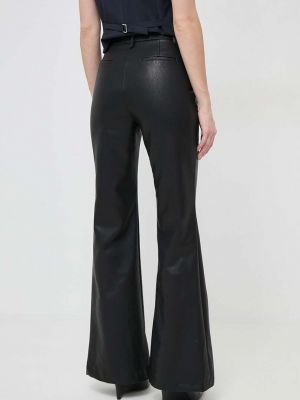 Kalhoty s vysokým pasem Bardot černé
