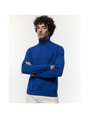 Jersey cuello alto con cuello alto de tela jersey Sfera azul
