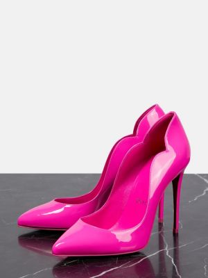 Calzado de charol Christian Louboutin rosa
