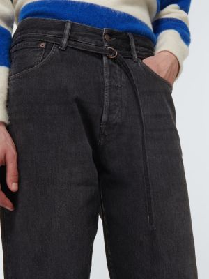 Voľné priliehavé džínsy s rovným strihom Acne Studios čierna