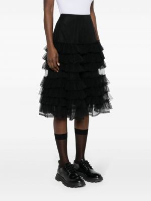 Midi sijonas iš tiulio Molly Goddard juoda