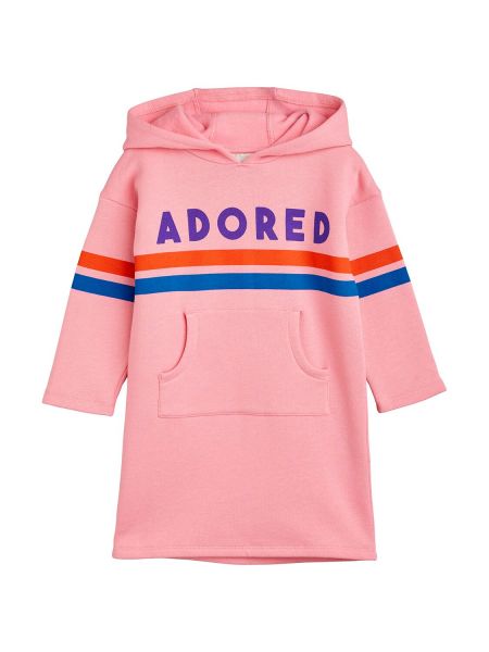 Trykt bomull dress for jenter Mini Rodini rosa