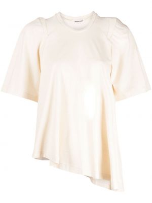 Asymetrické bavlnené tričko Undercover biela