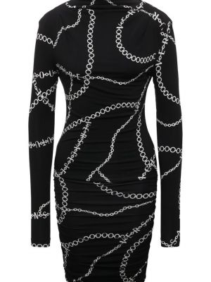 Джинсовое платье из вискозы Versace Jeans Couture черное