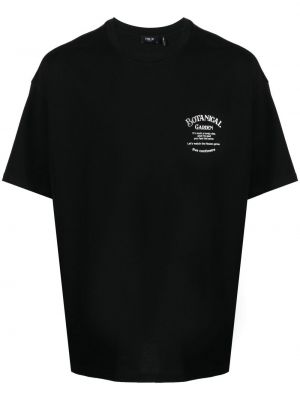 T-shirt a fiori con stampa Five Cm nero