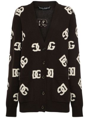 Cardigan en tricot en jacquard Dolce & Gabbana
