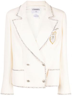 Biała kurtka wełniana Chanel Pre-owned