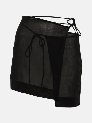 Asymetrické mini sukně Nensi Dojaka černé