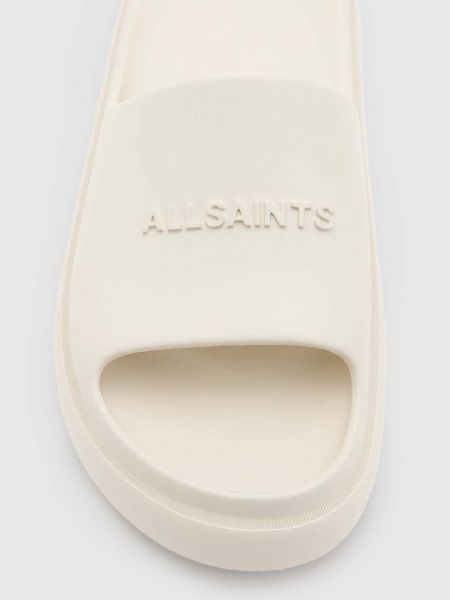 Pantofle Allsaints bílé
